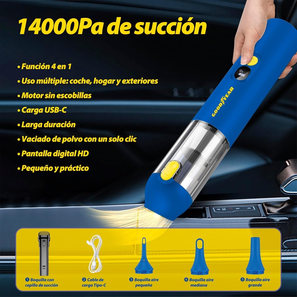 ASPIRADOR PORTATIL GOODYEAR ASCENDRA