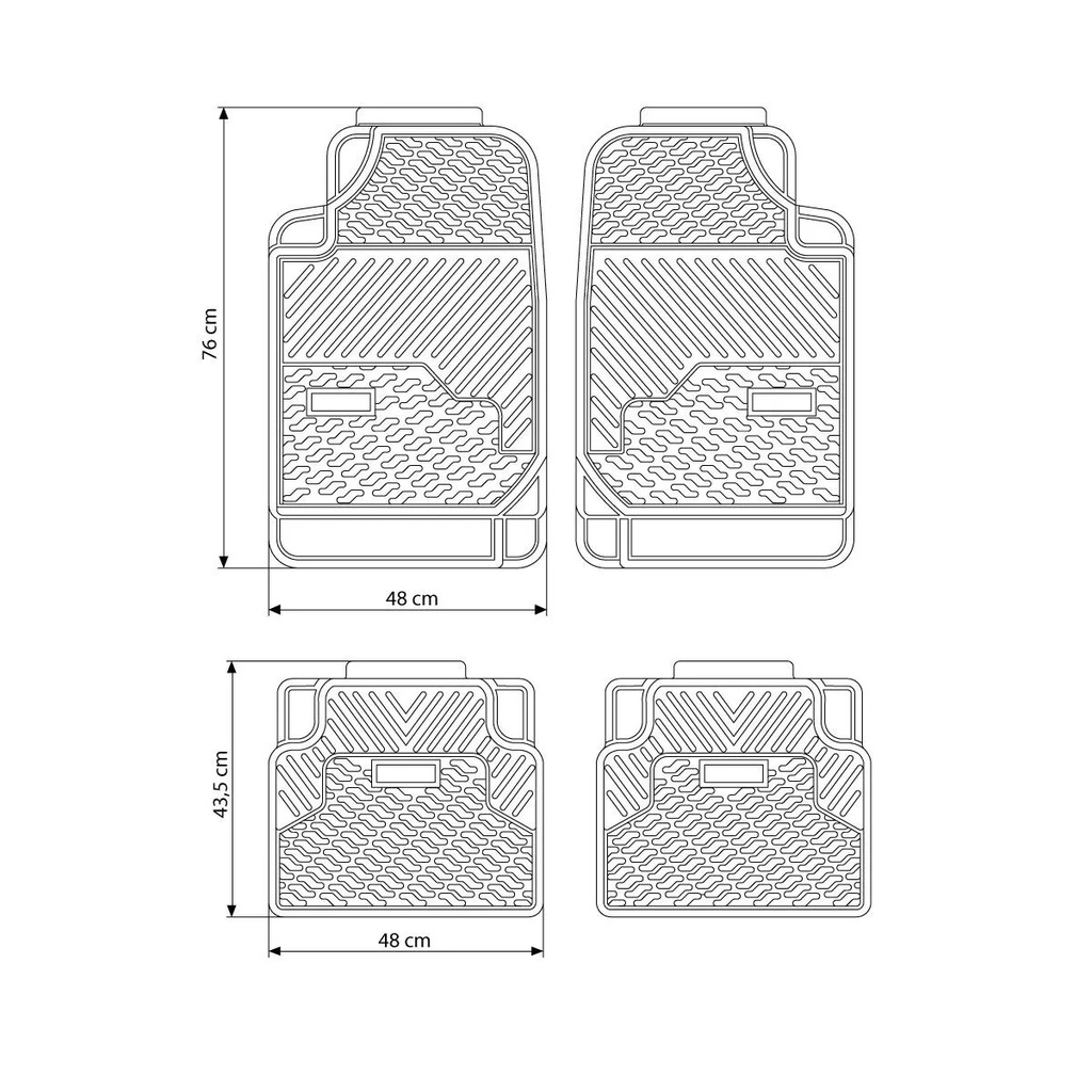 JUEGO DE ALFOMBRA UNIVERSAL PARA AUTO TRAMONTINA
