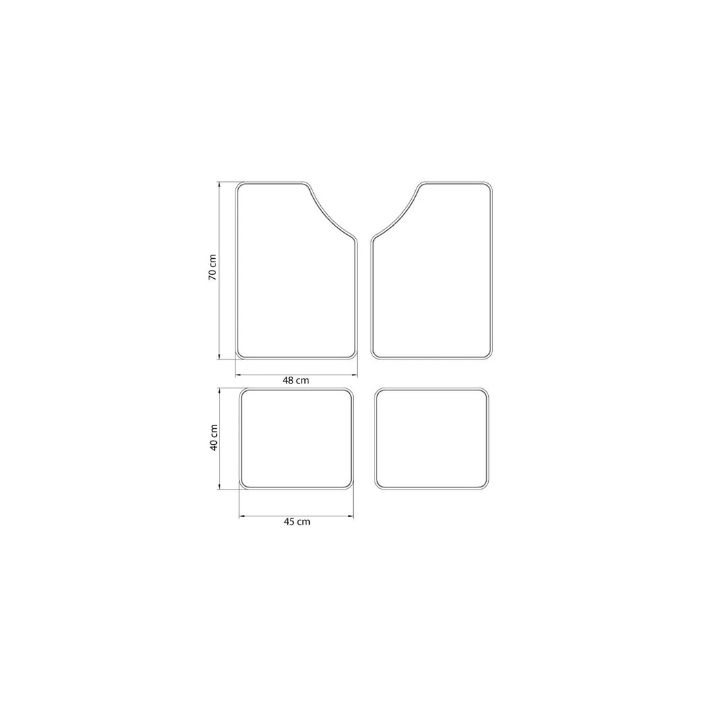 JUEGO ALFOMBRA PARA AUTO TRAMONTINA(UNV)