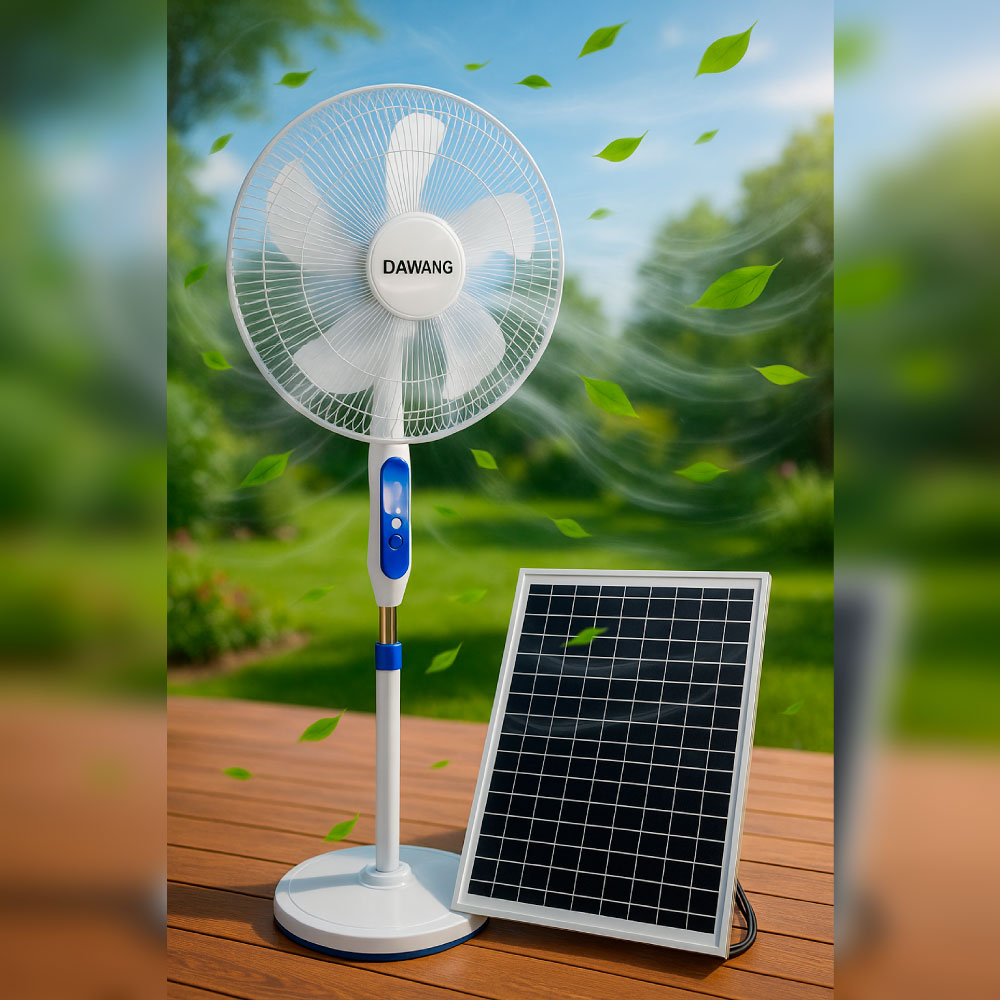 VENTILADOR RECARGABLE/PANEL SOLAR