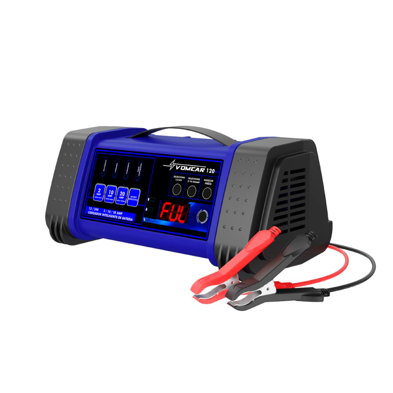 CARGADOR ALTA FRECUENCIA  VOMCAR 12V/24V 10 AMP