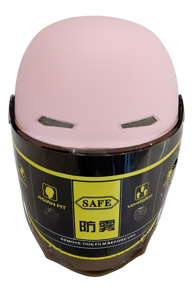 CASCO P/MOTOS ROSA