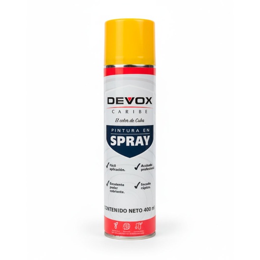 PINTURA  SPRAY AMARILLO CANARIO DEVOX