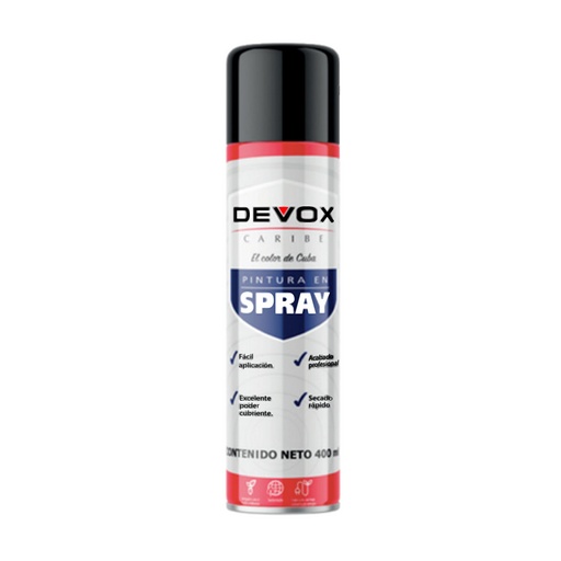 PINTURA  SPRAY NEGRO DEVOX