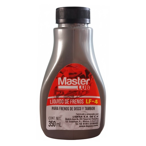 LIQUIDO DE FRENO LF-4 MASTER LUB 350ML