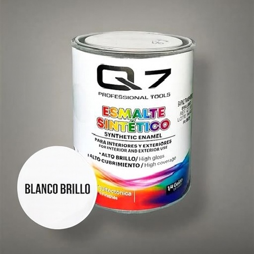 PINTURA ESMALTE Q7 BLANCO BRILLANTE